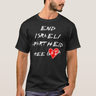 Camiseta Acabar con el Apartheid israelí