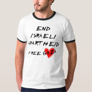 Camiseta Acabar con el Apartheid israelí
