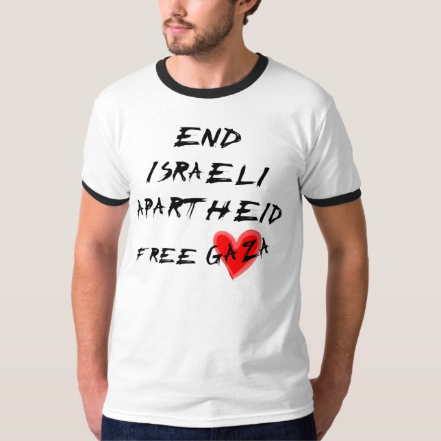 Camiseta Acabar con el Apartheid israelí (Anverso)