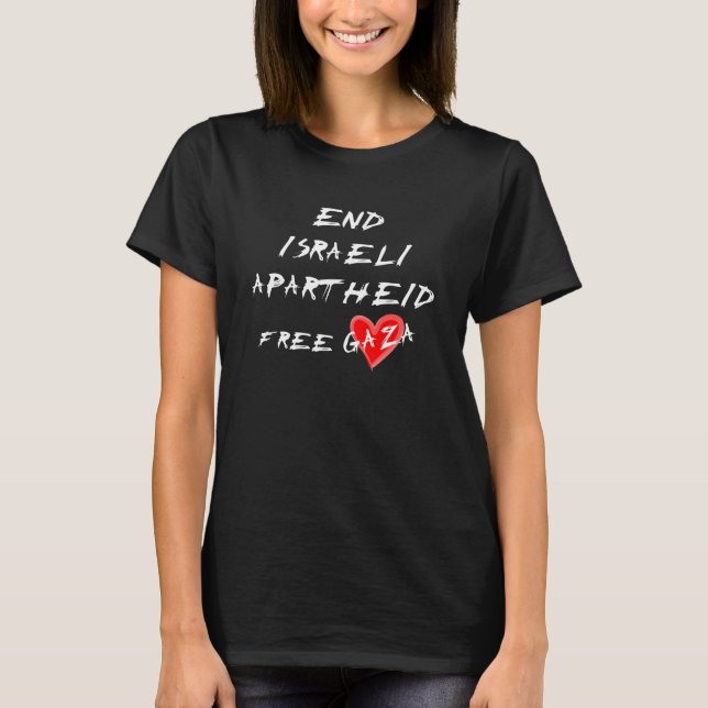 Camiseta Acabar con el Apartheid israelí (Anverso)