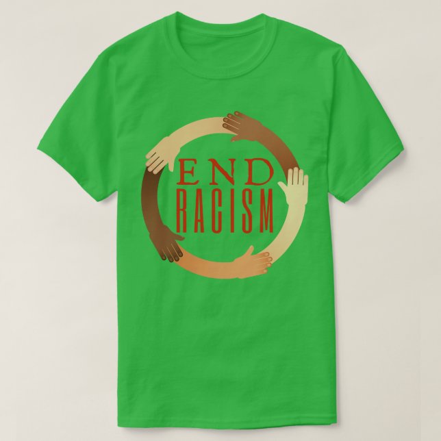 Camiseta Acabar con el racismo (Diseño del anverso)