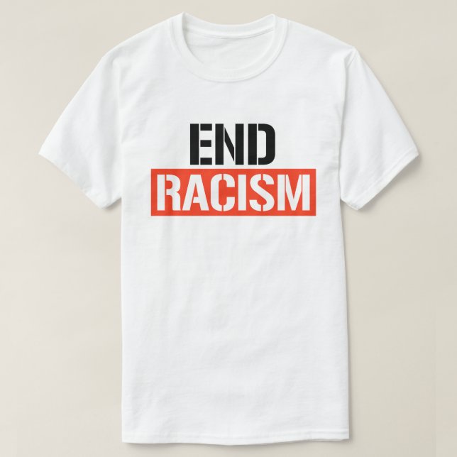 Camiseta Acabar con el racismo (Diseño del anverso)