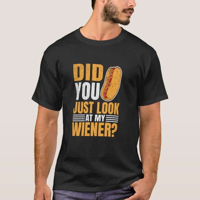 Camiseta ¿Acabas De Mirar Mi Conde De Comer Perro Caliente  (Anverso)
