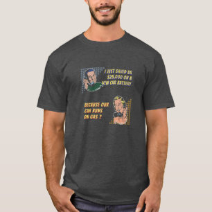 Camiseta Acabo de ahorrar $25 mil en una nueva batería - Gr