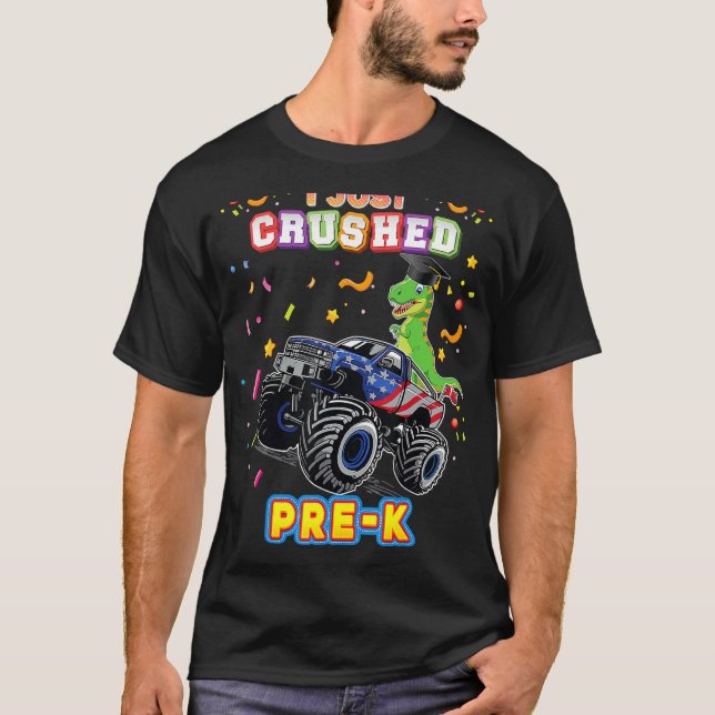 Camiseta Acabo De Aplastar A Los Monstruos De Dinosaurios D (Anverso)