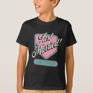 Camiseta Acabo de casar a la Boda de Las Vegas Bride Groom