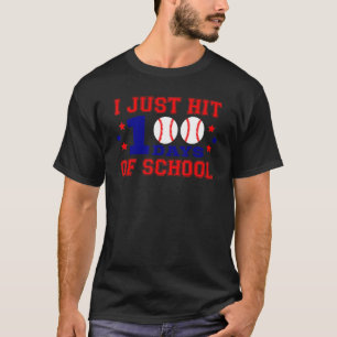 Camiseta Acabo de Cumplir 100 Días Baseball 100.º Día de Es