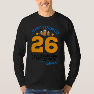 Camiseta Acabo de cumplir 26 años bebiendo cerveza 26º cump