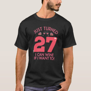 Camiseta Acabo De Cumplir 27 Vinos Si Quiero La Bolsa De Cu