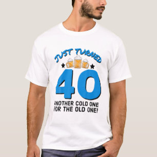 Camiseta Acabo De Cumplir 40 Fríos Para El Viejo 40 Nacimie