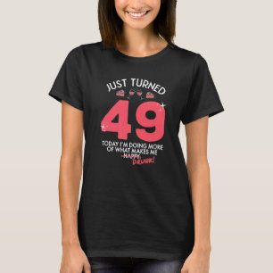 Camiseta Acabo de cumplir 49 años bebiendo vino 49 cumpleañ