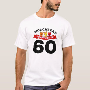 Camiseta Acabo De Cumplir 60 Días De Papá Gato 60.