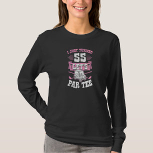 Camiseta Acabo de cumplir los 55 años del Carro de Golf Let