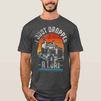 Camiseta Acabo De Dejar Un Regalo De Vintage De Camión De C