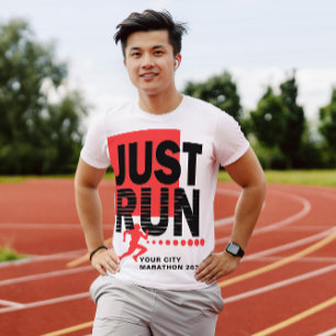 Camiseta Acabo De Ejecutar Marathon Runner Track Race Date