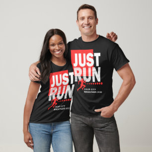 Camiseta Acabo De Ejecutar Marathon Runner Track Race Date 