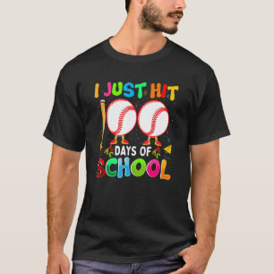 Camiseta Acabo De Ganar 100 Días De Béisbol Escolar El 100 
