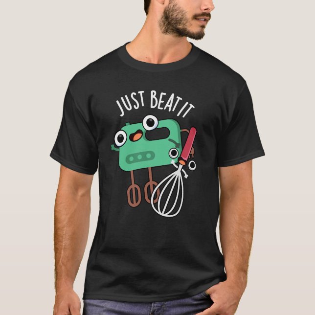 Camiseta Acabo De Golpearlo Gracioso Pun Dark BG (Anverso)