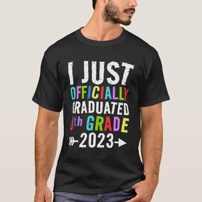 Camiseta Acabo De Graduarme En Octavo Grado 2023. (Anverso)