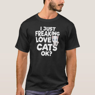 CAMISETA ACABO DE LIBERAR A LOS GATOS DE AMOR.