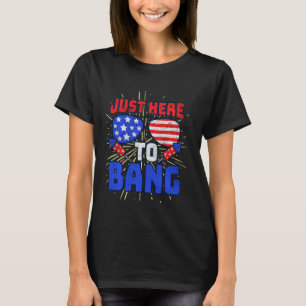 Camiseta Acabo de llegar al cuarto de julio de los fuegos a