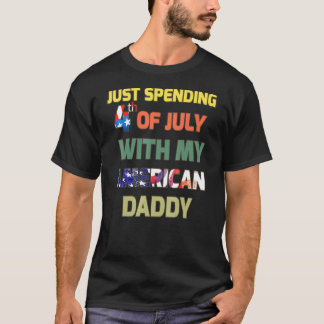 Camiseta Acabo De Pasar El 4 De Julio Con Mi Papi Estadouni