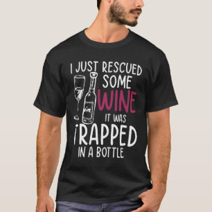 Camiseta Acabo De Rescatar Algo De Vino