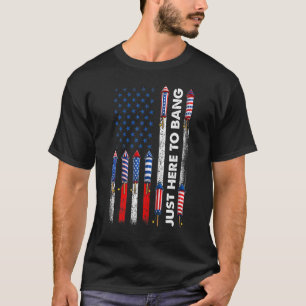 Camiseta Acabo De Venir A Bang Fireworks 4 De Julio