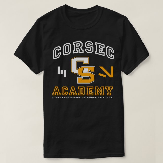 Camiseta Academia CorSec (Diseño del anverso)