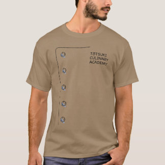 Camiseta Academia Culinaria Totsuki Anime Manga Cosplay Sho