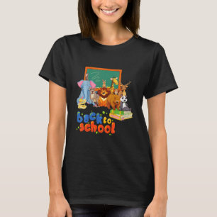 Camiseta Academia de Animales Infantiles de vuelta a la esc