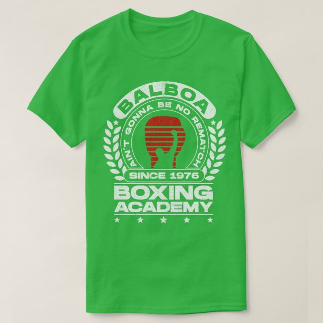Camiseta Academia de Boxeo Balboa V3 (Diseño del anverso)