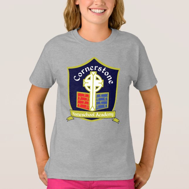 Camiseta Academia de educación en casa Cornerstone (Anverso)