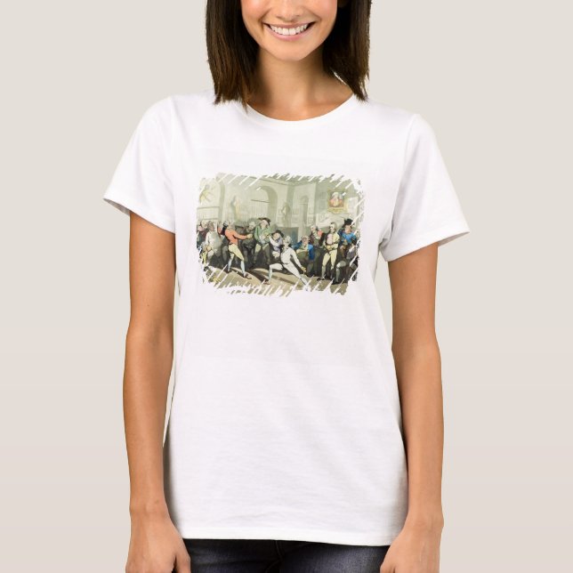 Camiseta Academia de esgrima del Sr. H Angelo, grabada por  (Anverso)