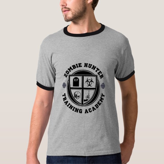 Camiseta Academia del cazador del zombi (Anverso)