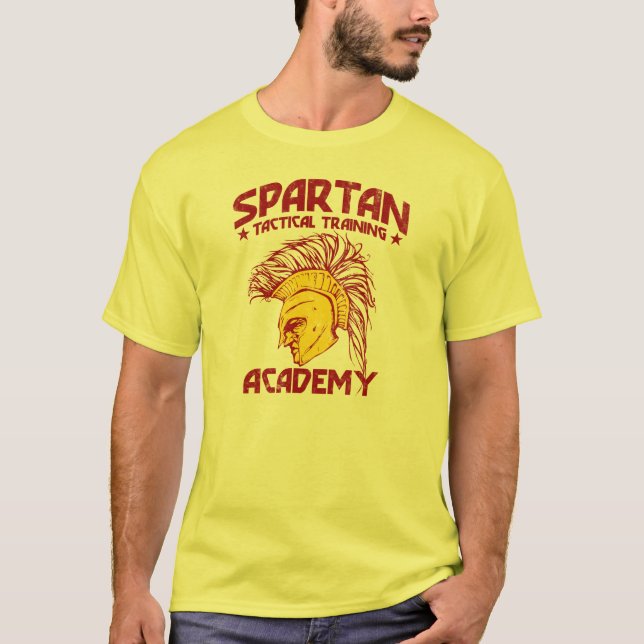 Camiseta Academia táctica espartano del entrenamiento (Anverso)