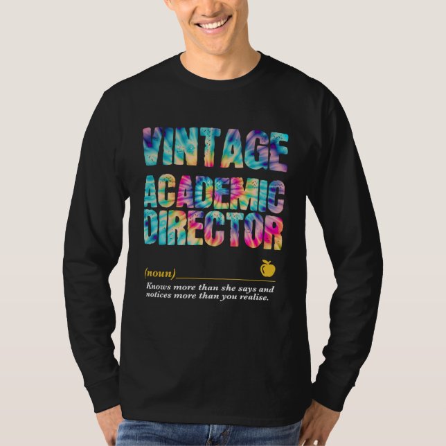 Camiseta Academic Director Appreciation Week Back to School (Anverso)