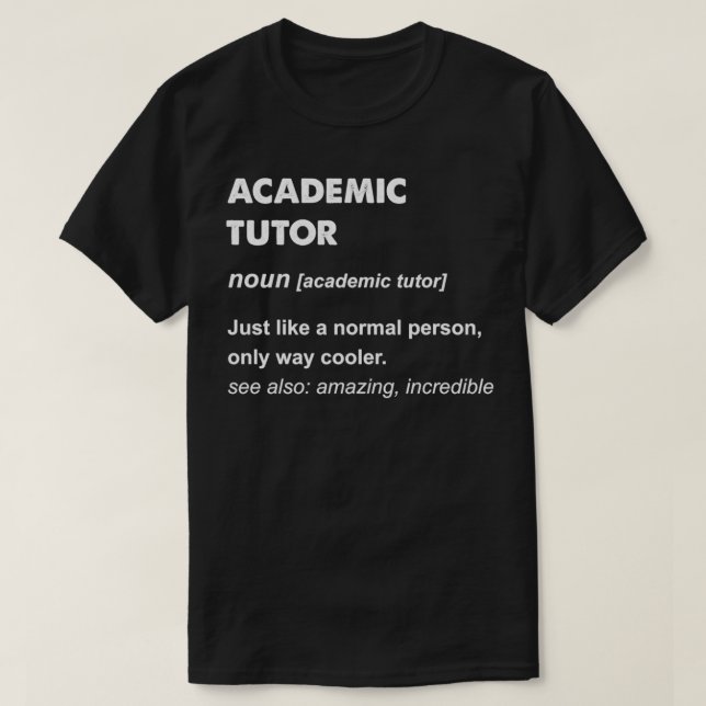 Camiseta Academic Tutor Pullover  (Diseño del anverso)