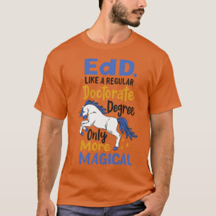 Camiseta Académico de investigación doctorada de Edd Educat