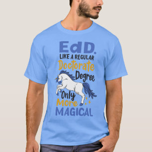 Camiseta Académico de investigación doctorada de Edd Educat