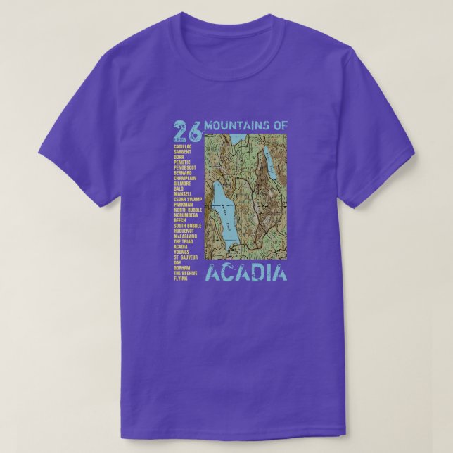 Camiseta Acadia 2 LADOS / Maine (Diseño del anverso)