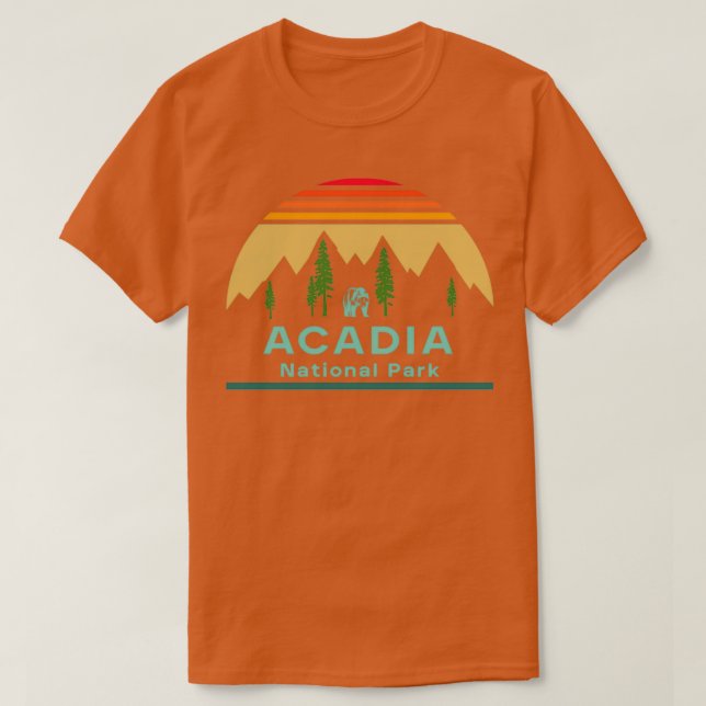 Camiseta Acadia National Park Long TShirt 1 (Diseño del anverso)