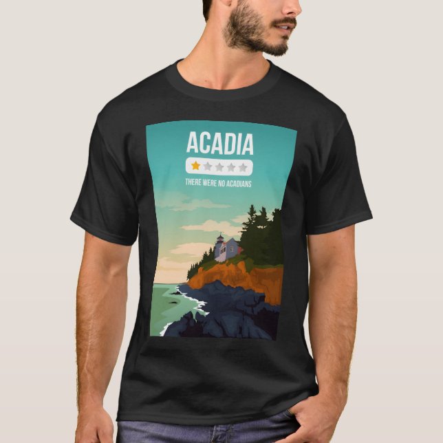 Camiseta Acadia National Park One Star Review Funny Art Pri (Anverso)