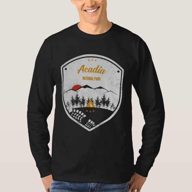 Camiseta Acadia  National Park Retro Souvenir (Anverso)