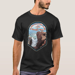 Camiseta Acadia National Park Thunder Hole 1929 Camping Sen