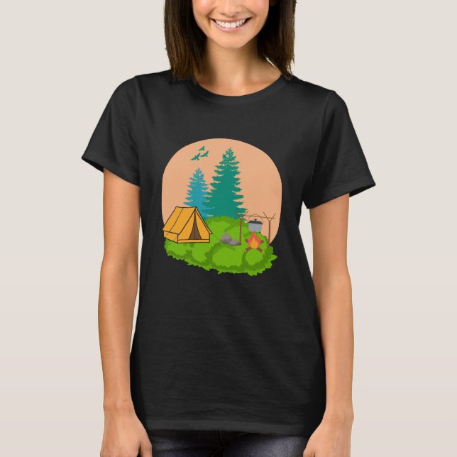 Camiseta acampada (Anverso)