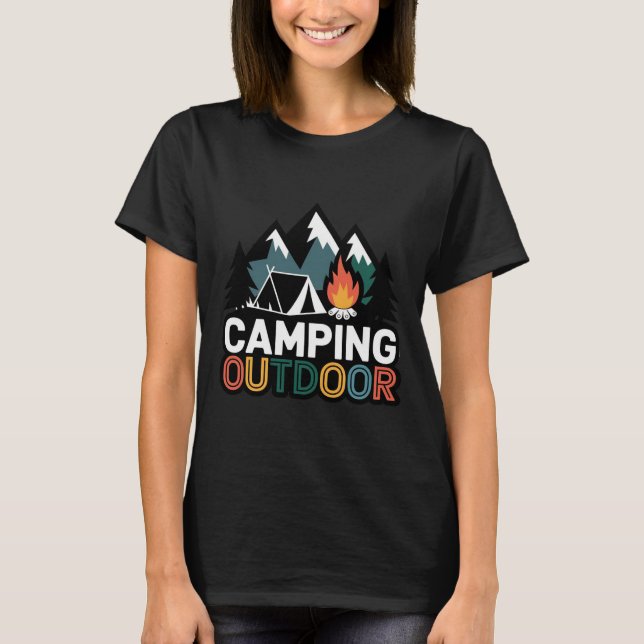 Camiseta Acampada al aire libre (Anverso)