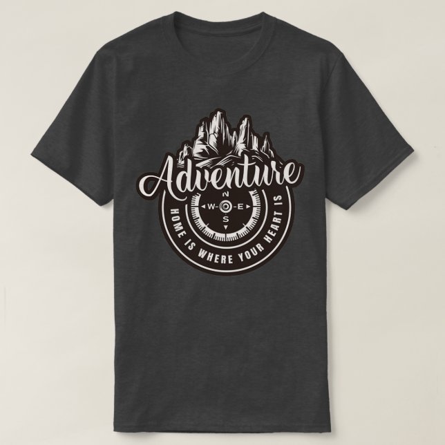 Camiseta acampada de aventura en la naturaleza backs (Diseño del anverso)