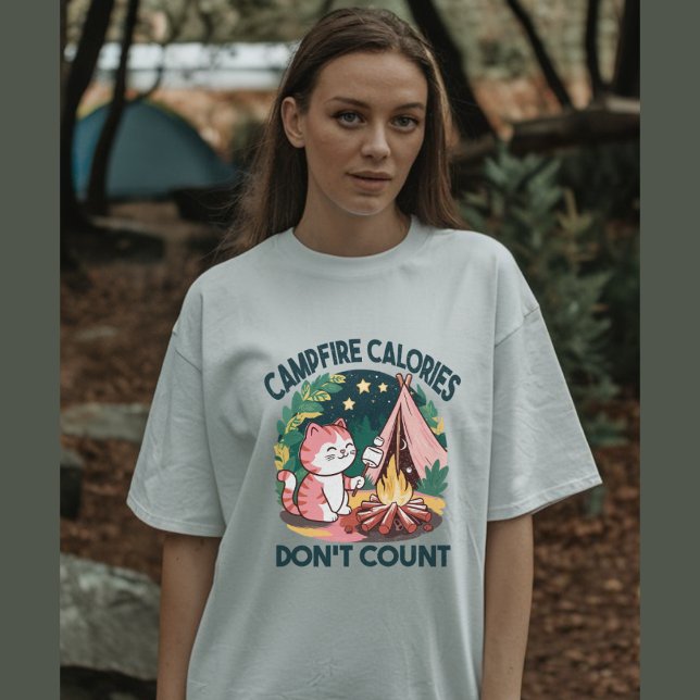 Camiseta Acampada de gatos curos (Subido por el creador)