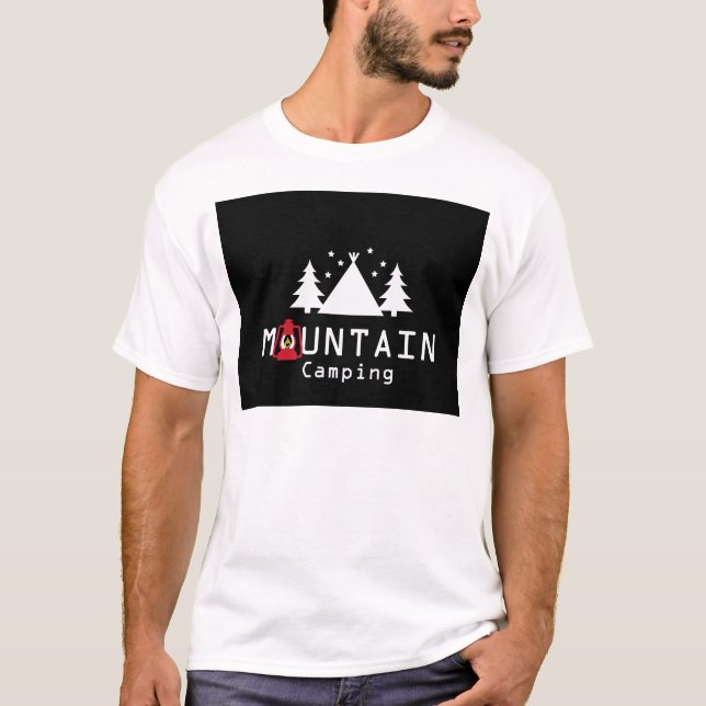 Camiseta acampada de montaña (Anverso)